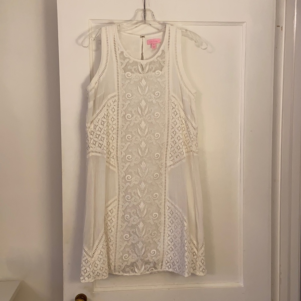 Lilly Pulitzer white cotton dress XS